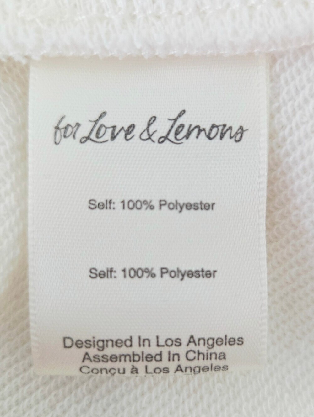 FOR LOVE & LEMONS RONNIE SWEATSHIRT MINI DRESS. - Picture 7 of 8